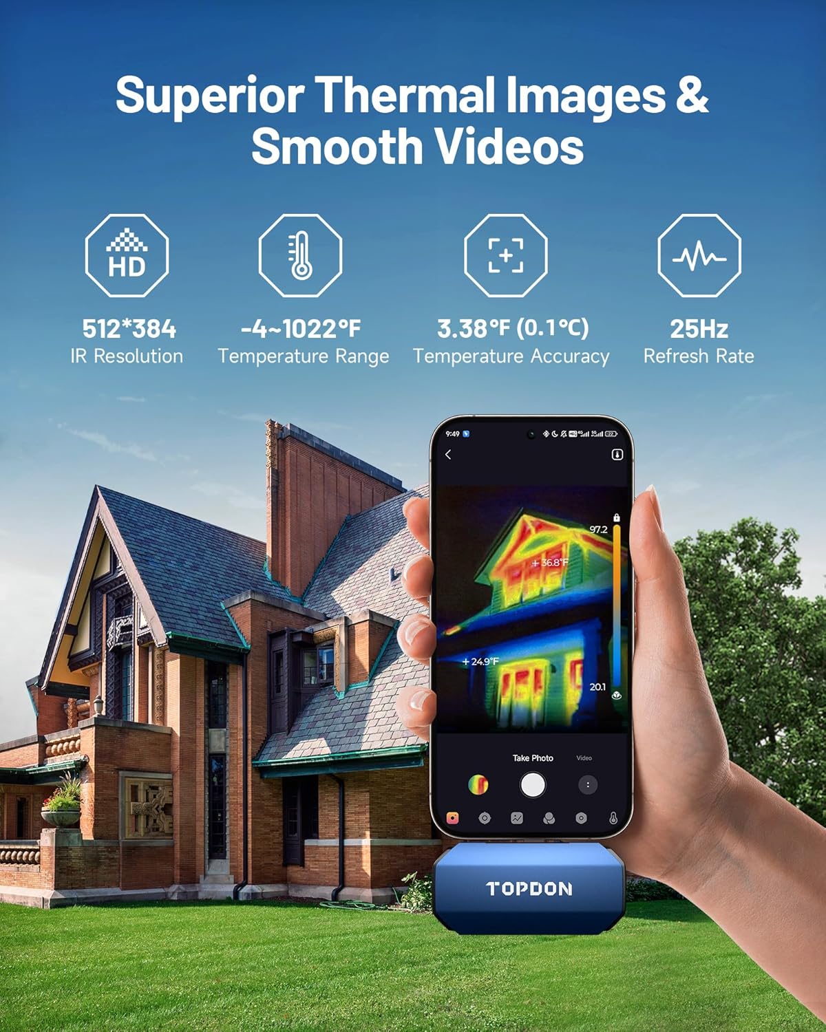 Kamera Termal TOPDON TC001/TC0 - Topdon Tc001 Thermal Camera ulasan dan harga